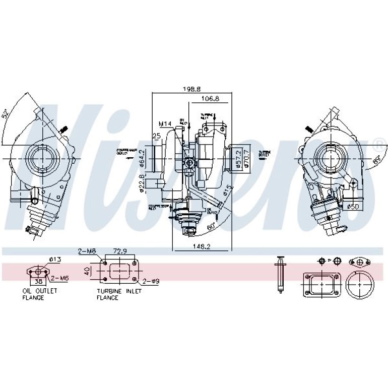 NISSENS Turbolader 93467 NISSENS Turbolader 93467