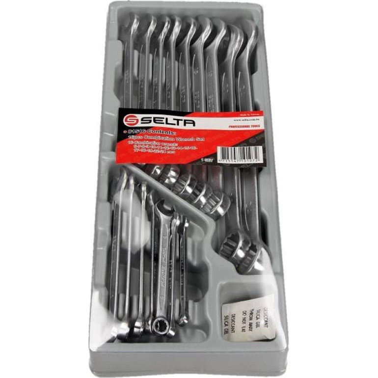 Satz Ringmaulschlüssel 16-Teilig, Modul 1/3 SE-81516 Satz Ringmaulschlüssel 16-Teilig, Modul 1/3 SE-81516
