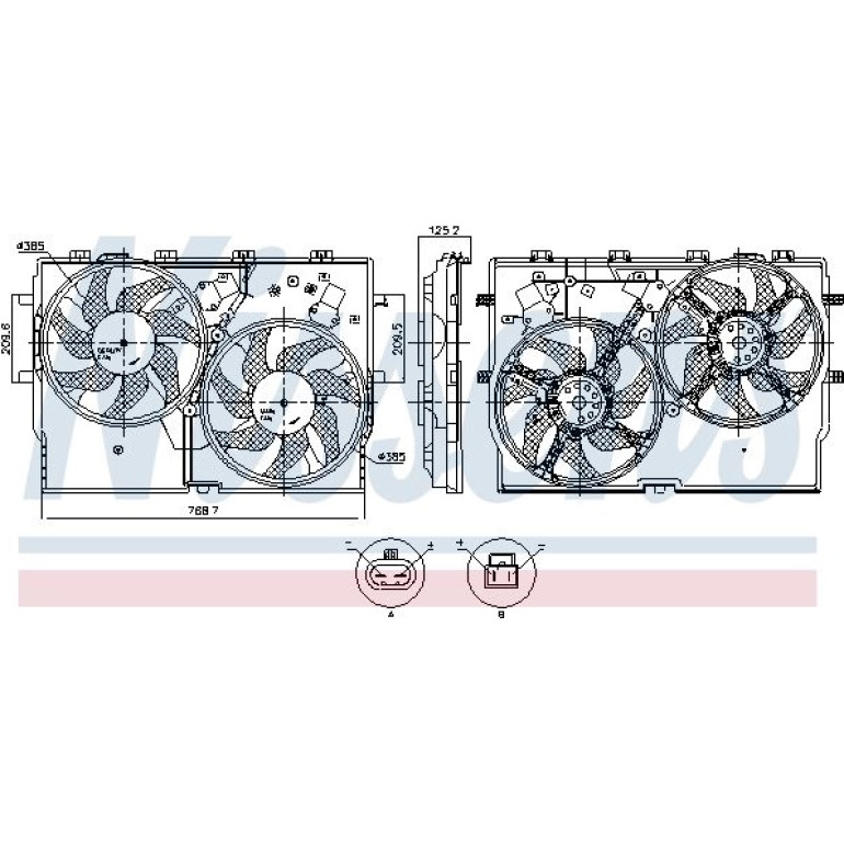 Kühlerlüfter PKW 850002