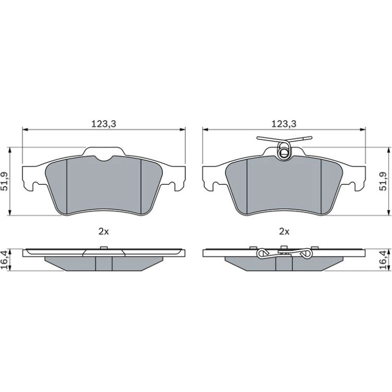 Bremsbelag 0 986 424 999 Bremsbelag 0 986 424 999