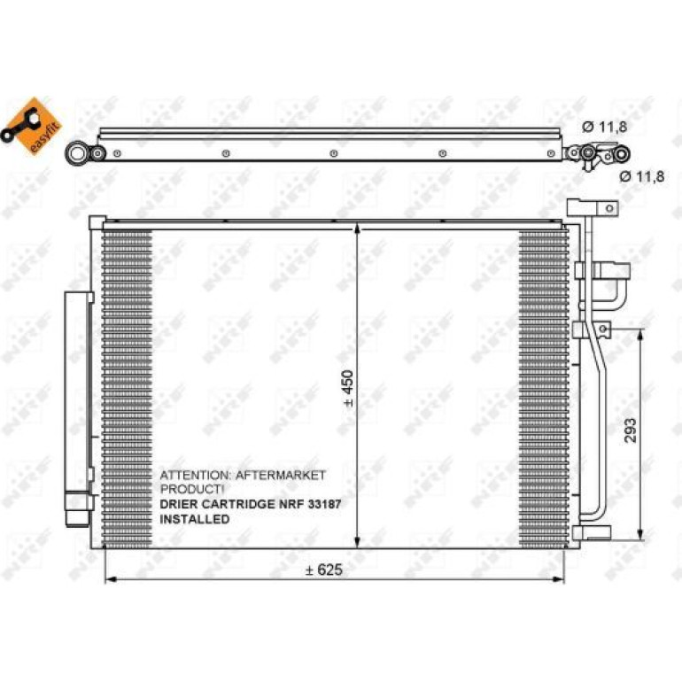 Kondensator, Klimaanlage 35775 Kondensator, Klimaanlage 35775