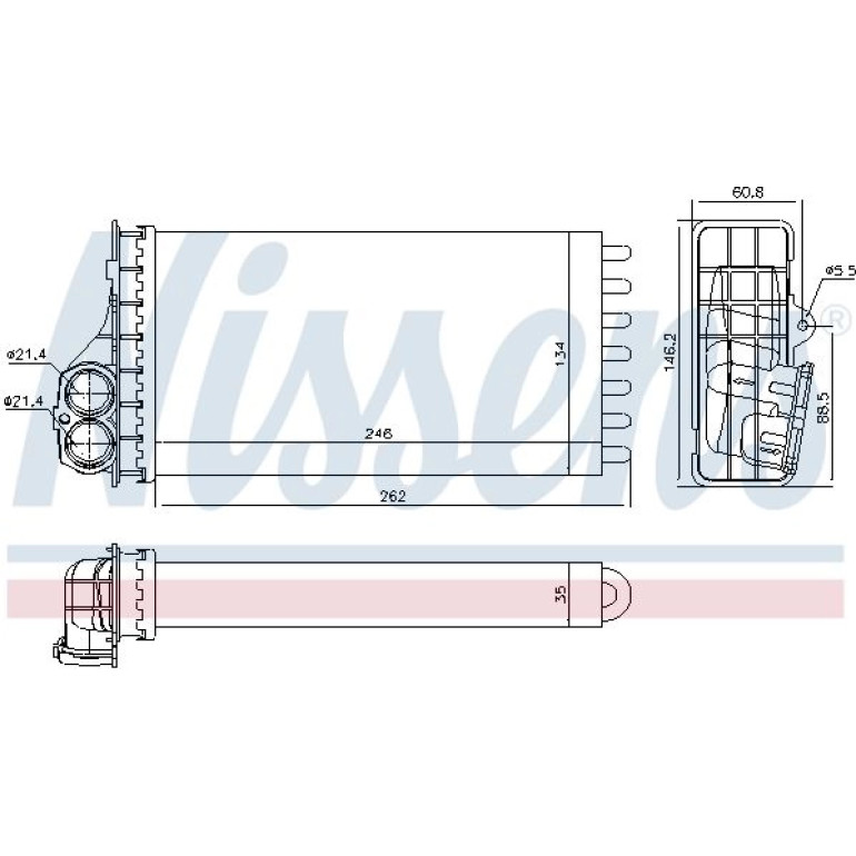 Heizkühler PKW 707091 Heizkühler PKW 707091
