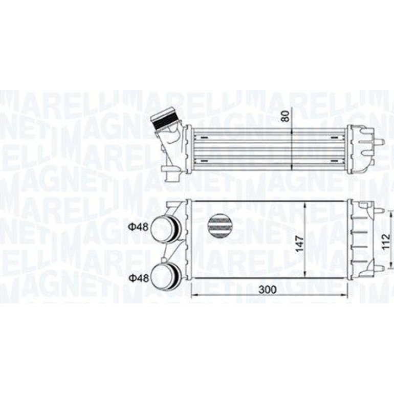 MAGNETI MARELLI Ladeluftkühler 351319204920 MAGNETI MARELLI Ladeluftkühler 351319204920