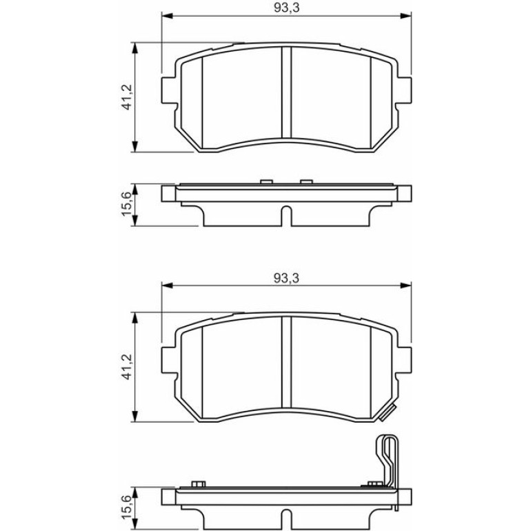 Bremsbelag 0 986 495 354 Bremsbelag 0 986 495 354