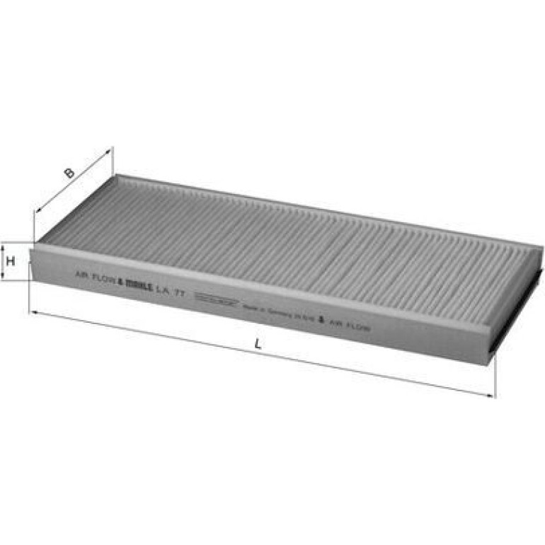 MAHLE Filter, Innenraumluft LA 77 MAHLE Filter, Innenraumluft LA 77