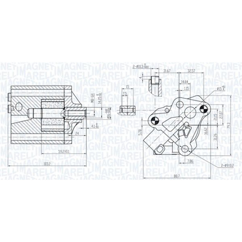 MAGNETI MARELLI Ölpumpe 351516000133 MAGNETI MARELLI Ölpumpe 351516000133