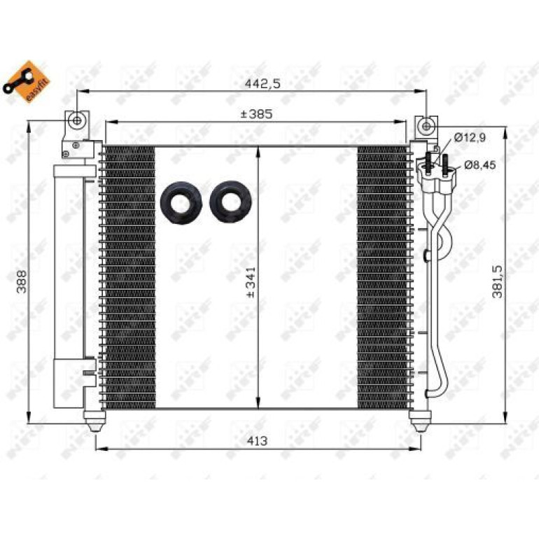 Kondensator, Klimaanlage 35888 Kondensator, Klimaanlage 35888