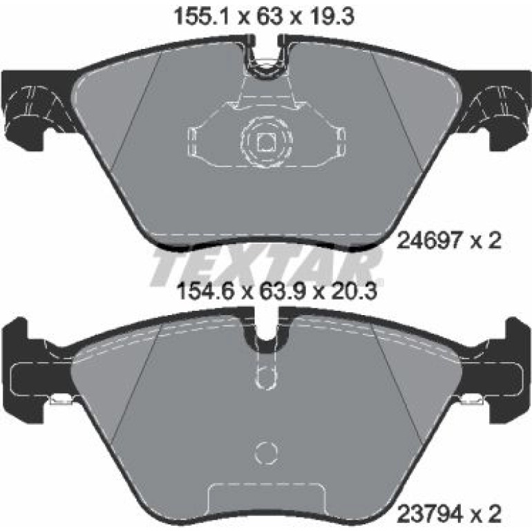 Bremsbelagsatz Bmw P. F10/F11 520-535 10 2469701