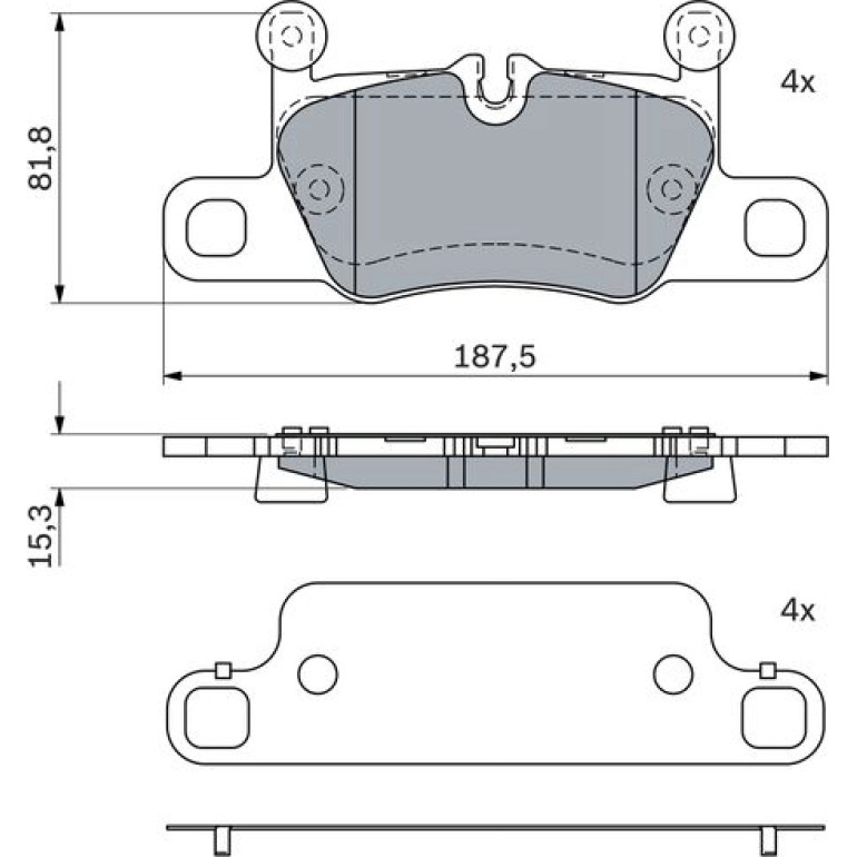 Bremsbelag 0 986 424 972 Bremsbelag 0 986 424 972