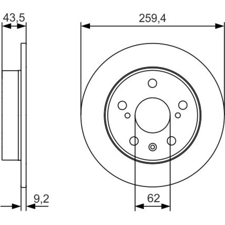 Bremsscheibe 0 986 479 C44 Bremsscheibe 0 986 479 C44