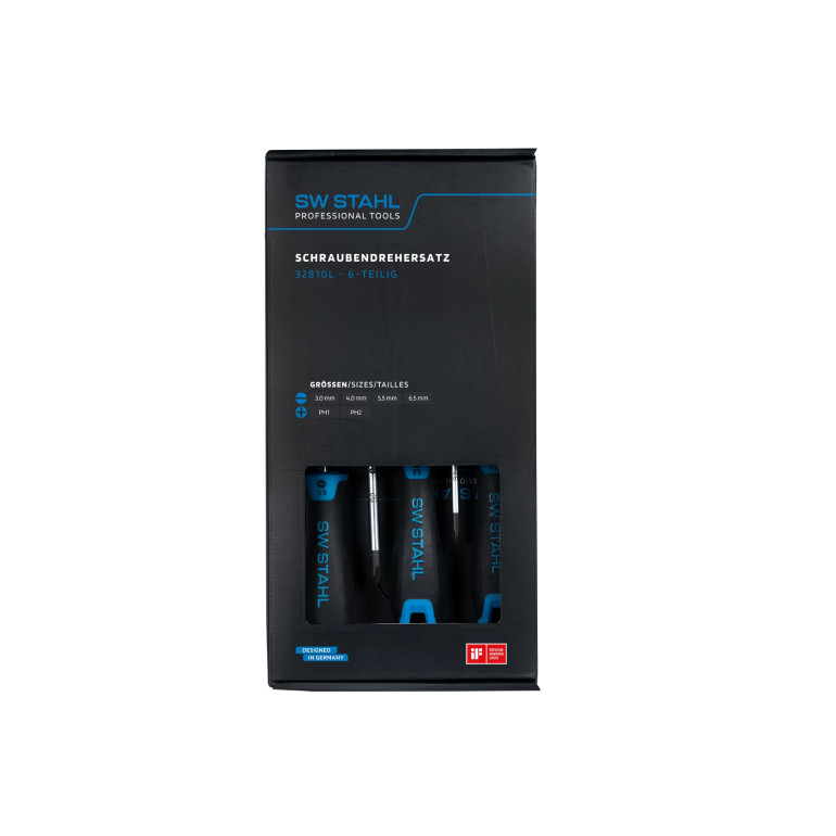 SW-Stahl Schraubendrehersatz, Schlitz + PH 32810L SW-Stahl Schraubendrehersatz, Schlitz + PH 32810L