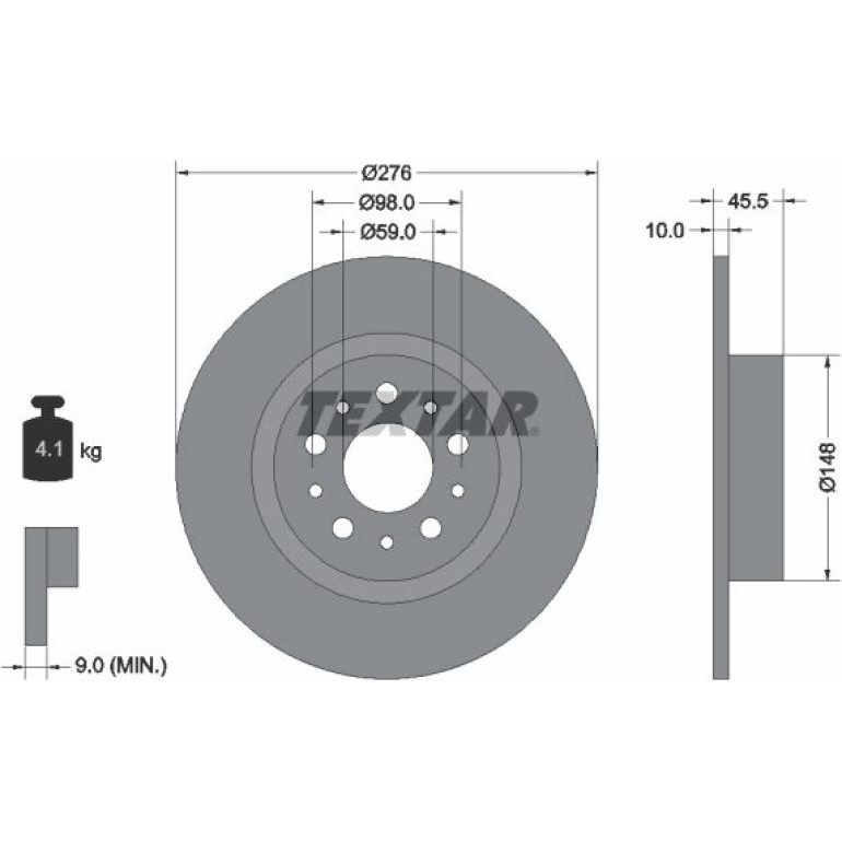 Bremsscheibe Alfa T. 156/Gt 1.6-3.2 97-06 92114703 Bremsscheibe Alfa T. 156/Gt 1.6-3.2 97-06 92114703