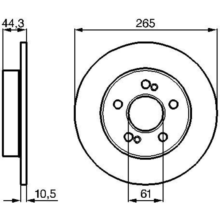 Bremsscheibe HA 0 986 478 758 Bremsscheibe HA 0 986 478 758