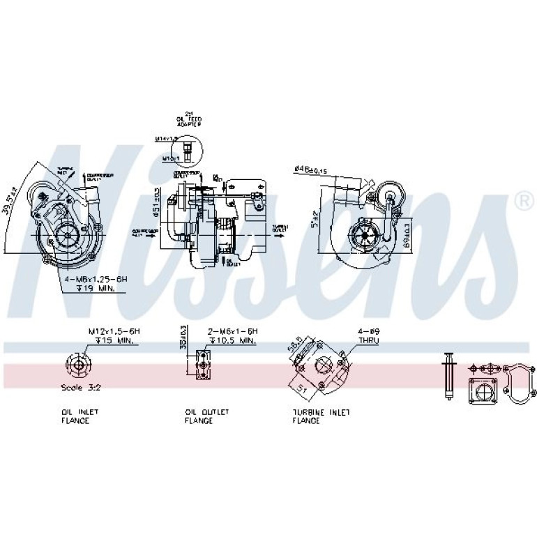 NISSENS Turbolader 93041 NISSENS Turbolader 93041