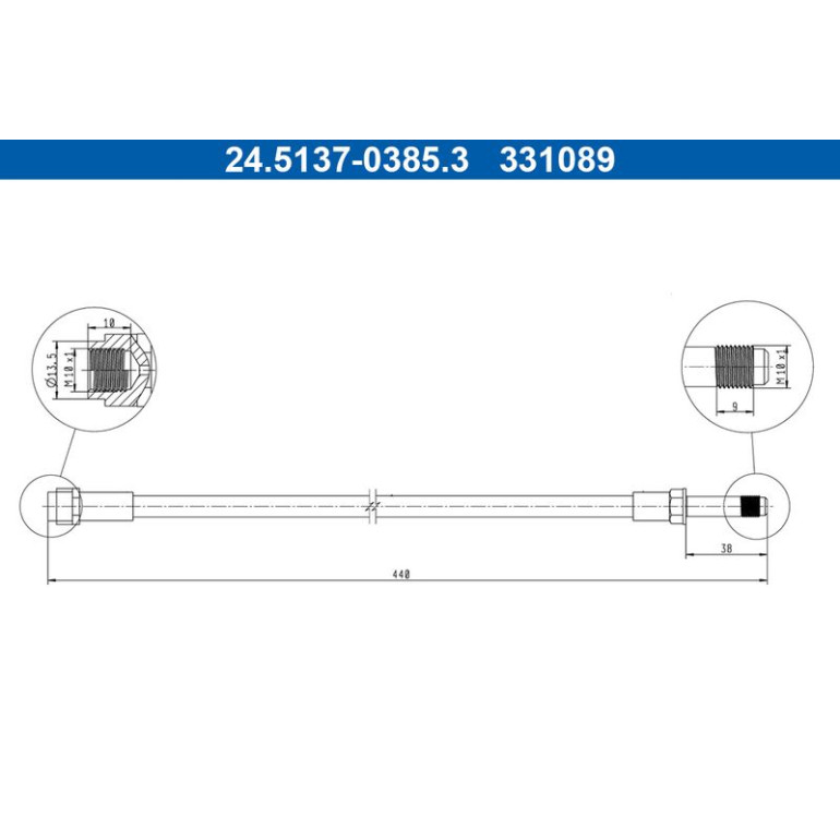 BREMSSCHLAUCH 24.5137-0385.3 BREMSSCHLAUCH 24.5137-0385.3