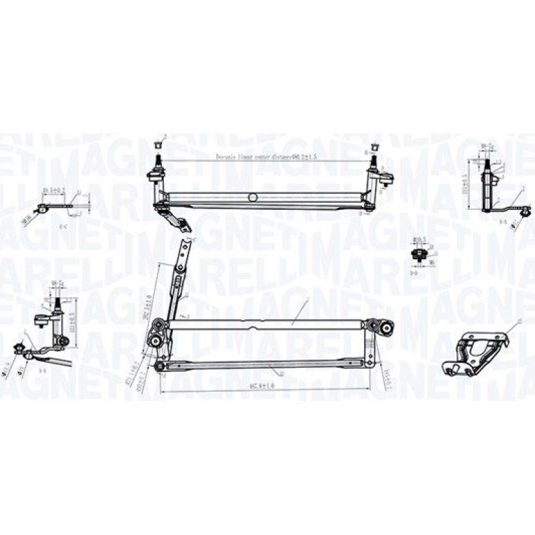 MAGNETI MARELLI Wischergestänge 085570177010 MAGNETI MARELLI Wischergestänge 085570177010