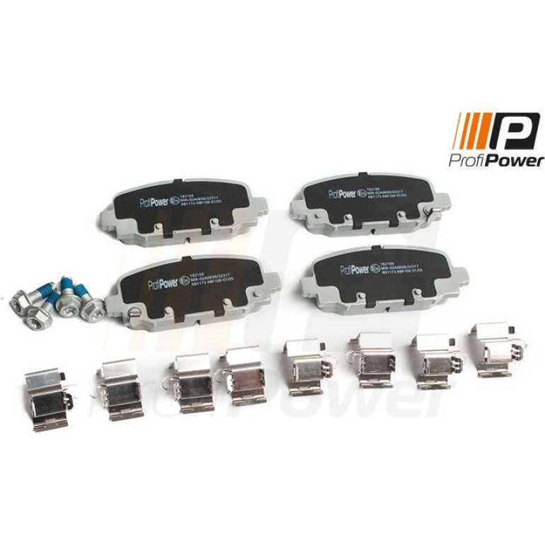 PROFIPOWER Bremsbelagsatz, Scheibenbremse 1B2188