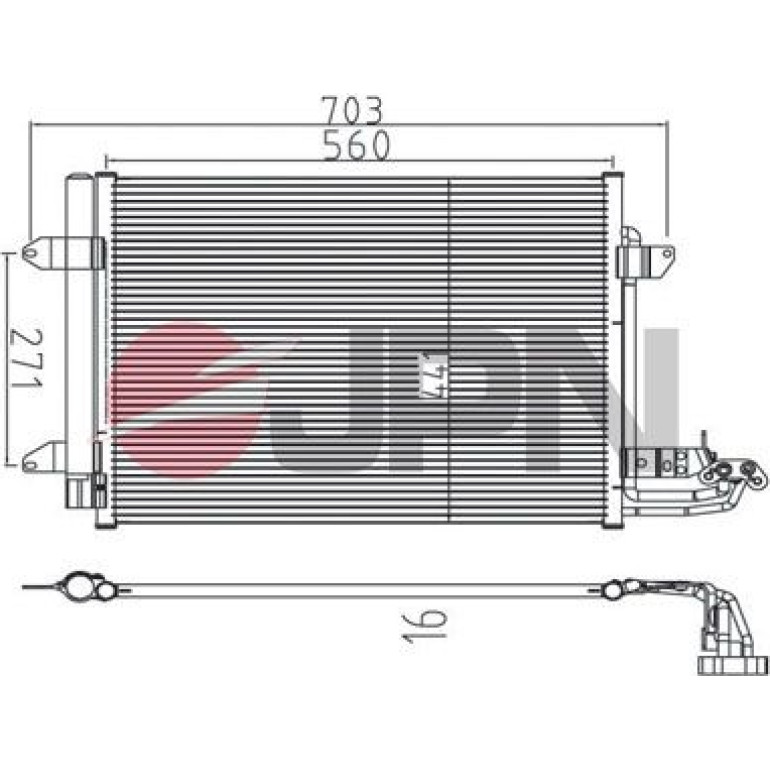 JPN Kondensator, Klimaanlage 60C9139-JPN JPN Kondensator, Klimaanlage 60C9139-JPN