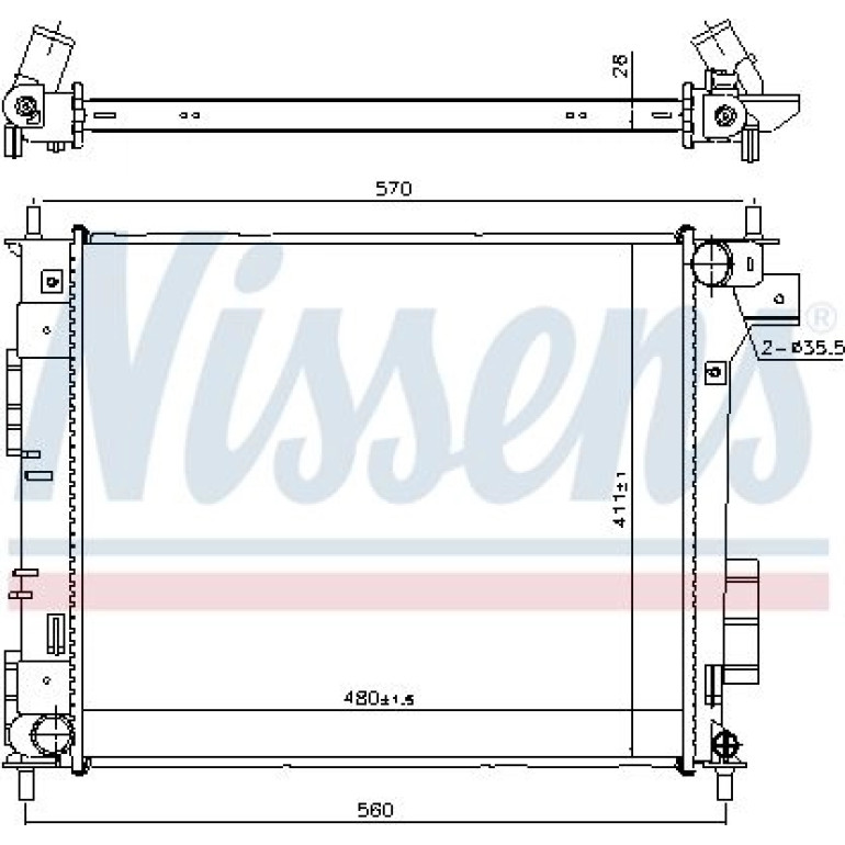 Wasserkühler PKW 666204 Wasserkühler PKW 666204