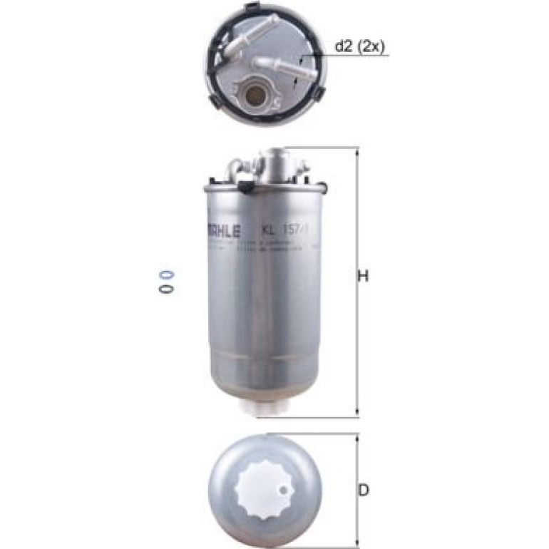 MAHLE Kraftstofffilter KL 157/1D MAHLE Kraftstofffilter KL 157/1D