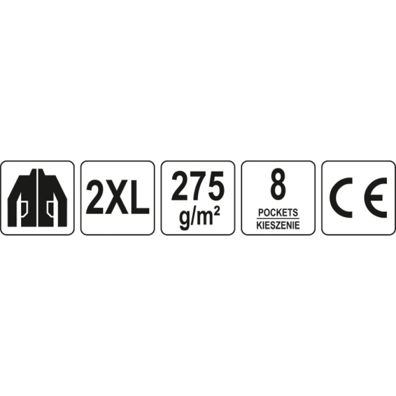 Yato Arbeits- Werkstatt Jacke / Xxl YT-8024 Yato Arbeits- Werkstatt Jacke / Xxl YT-8024