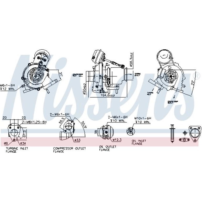NISSENS Turbolader 93418 NISSENS Turbolader 93418