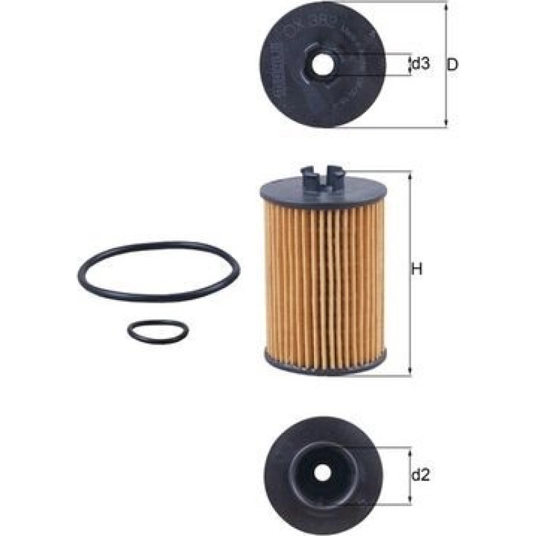 MAHLE Ölfilter OX 382D