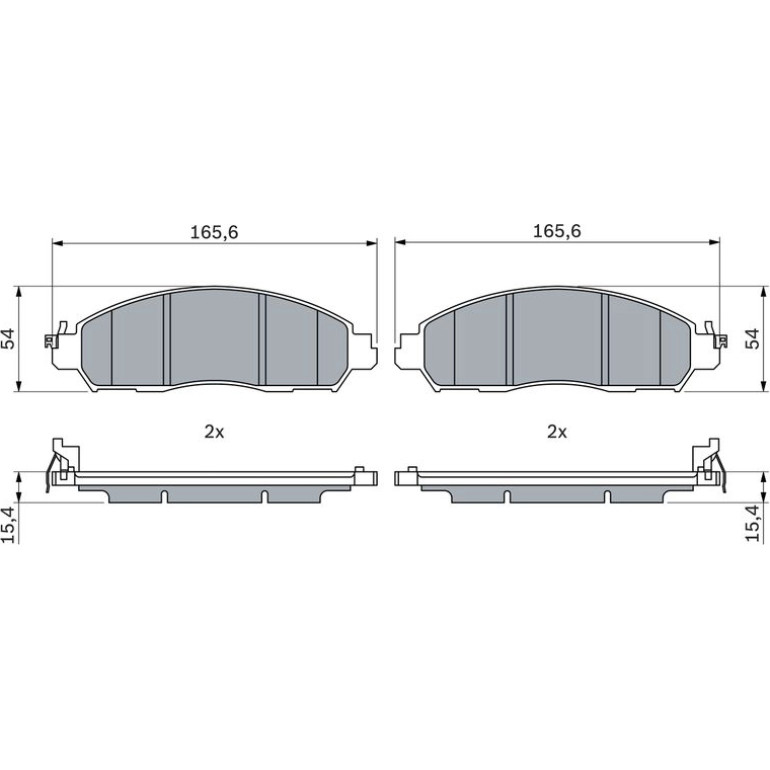 Bremsbelag 0 986 424 973 Bremsbelag 0 986 424 973