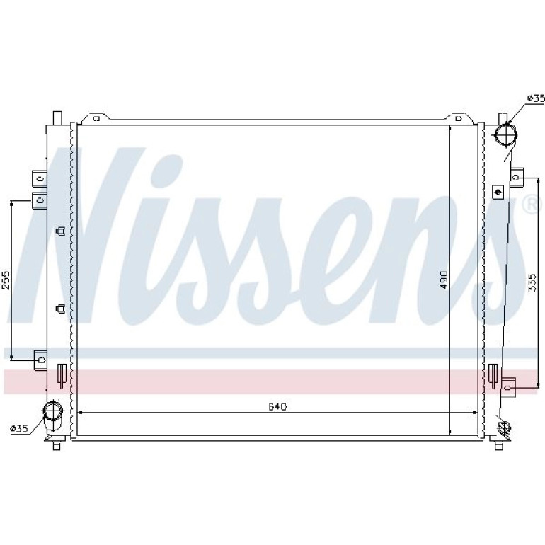 Wasserkühler PKW 66684 Wasserkühler PKW 66684