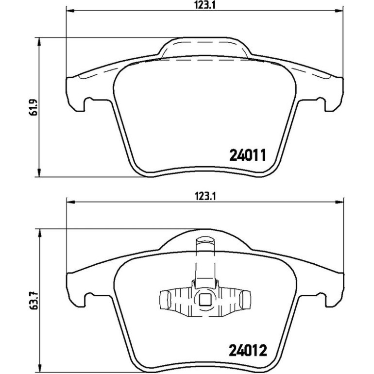BREMBO Bremsklötze HA P 86 019 BREMBO Bremsklötze HA P 86 019