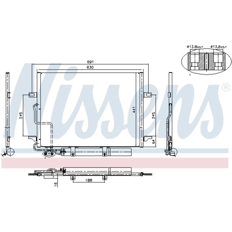 Kondensator PKW 94614 Kondensator PKW 94614