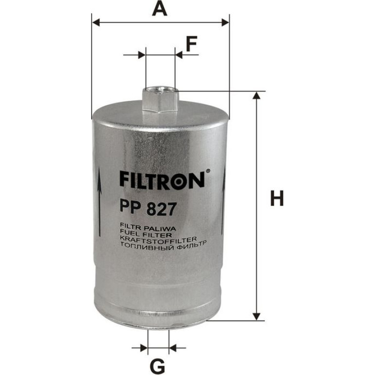FILTRON Kraftstofffilter PP 827 FILTRON Kraftstofffilter PP 827