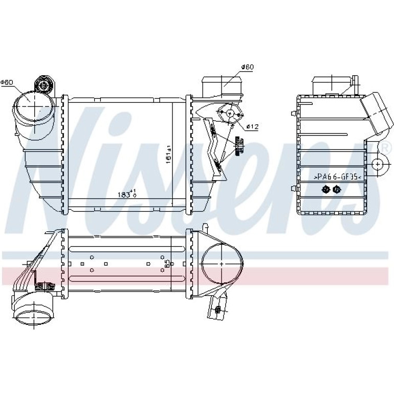Ladeluftkühler PKW 96747 Ladeluftkühler PKW 96747