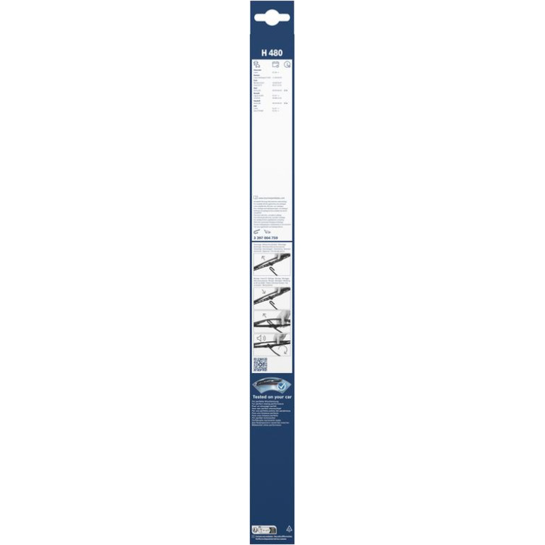 Bosch Wischerblatt H480 3397004759 Bosch Wischerblatt H480 3397004759
