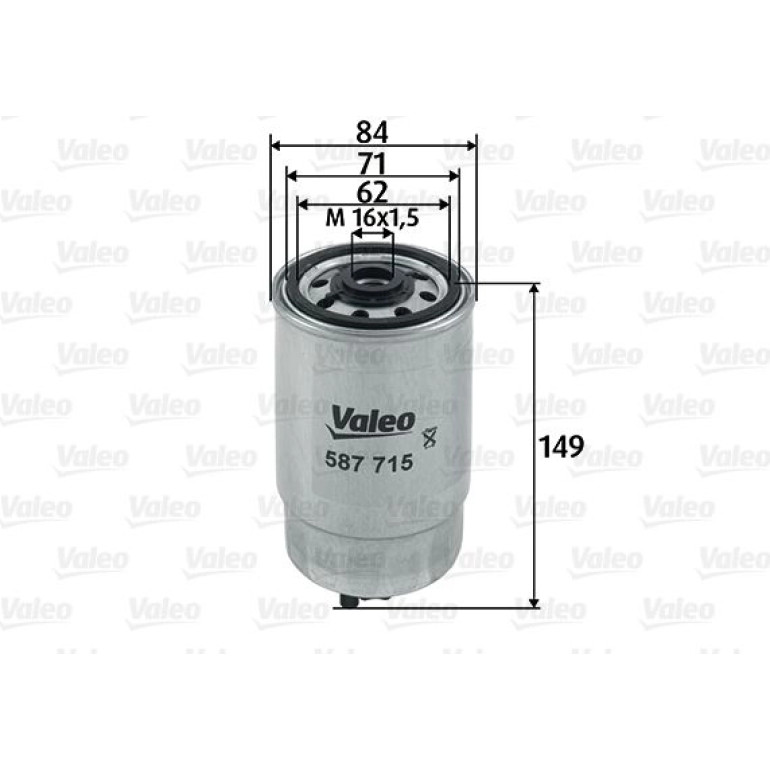 VALEO Kraftstofffilter 587715 VALEO Kraftstofffilter 587715