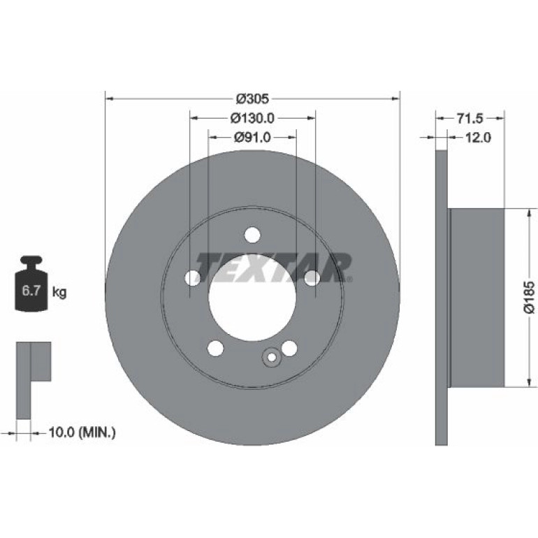 Bremsscheibe Renault T. Master 10- Rwd Single Ko A 92228800 Bremsscheibe Renault T. Master 10- Rwd Single Ko A 92228800
