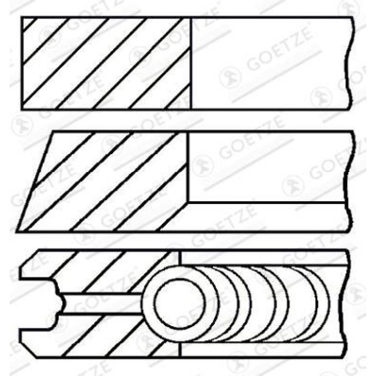 Audi Tonringe 83,00 Std 08-434300-00 Audi Tonringe 83,00 Std 08-434300-00