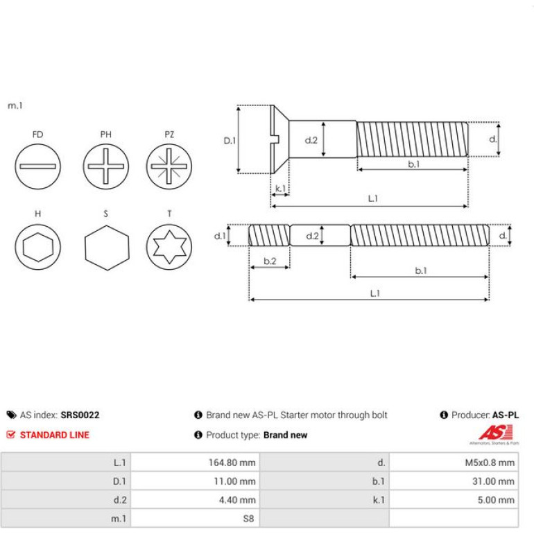 Reparatursatz, Anlasser SRS0022 Reparatursatz, Anlasser SRS0022