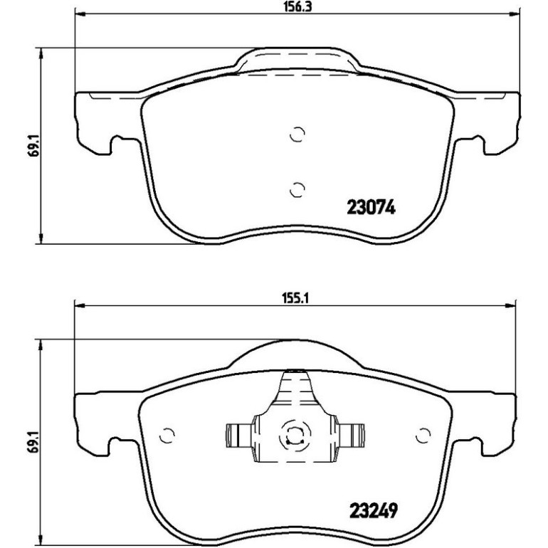 BREMBO Bremsklötze VA P 86 020 BREMBO Bremsklötze VA P 86 020
