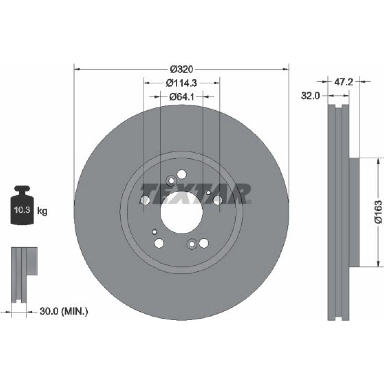 Bremsscheibe Honda P. Accord 08- Automatik 92194900 Bremsscheibe Honda P. Accord 08- Automatik 92194900