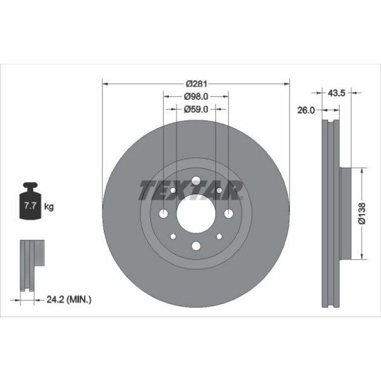 Bremsscheibe 92344703 Bremsscheibe 92344703