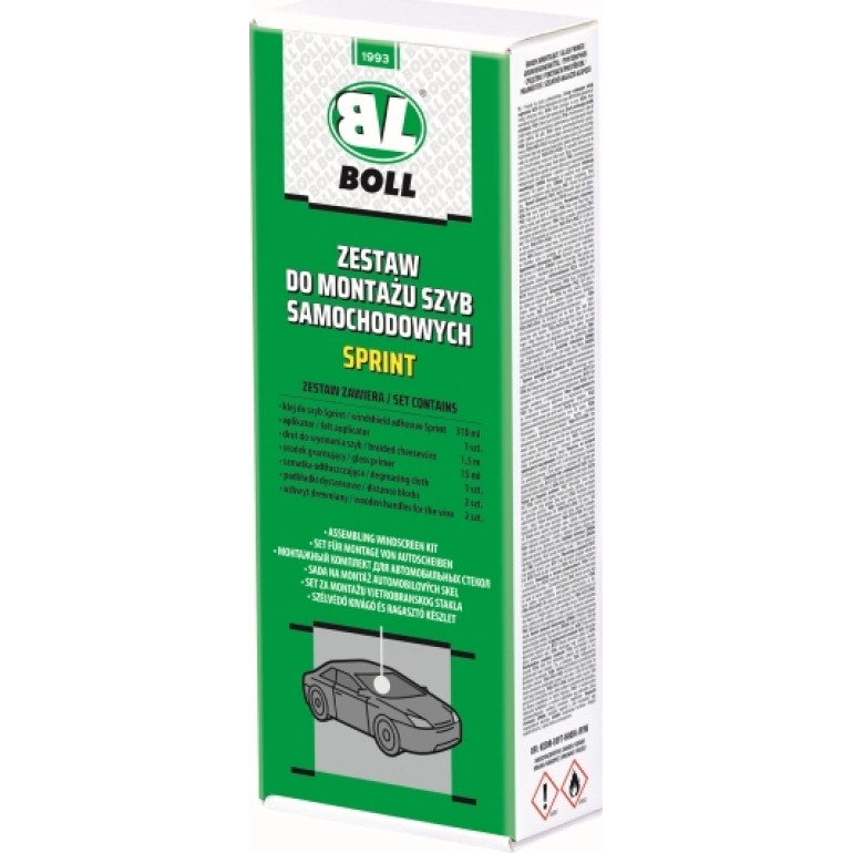 BOLL 0070093 Autoscheiben-Montageset BOLL SPRINT: Kleber 310 ml, Primer 15 ml, Schneidedraht 1,5 m, Entfettungstuch 1 Stk., Abstandhalter 2 Stk., Drahthalter 2 Stk BOLL 0070093 Autoscheiben-Montageset BOLL SPRINT: Kleber 310 ml, Primer 15 ml, Schneidedraht 1,5 m, Entfettungstuch 1 Stk., Abstandhalter 2 Stk., Drahthalter 2 Stk