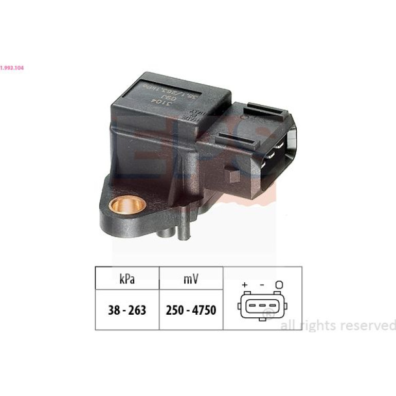 Luftdrucksensor, Saugrohrdruck 1.993.104 Luftdrucksensor, Saugrohrdruck 1.993.104