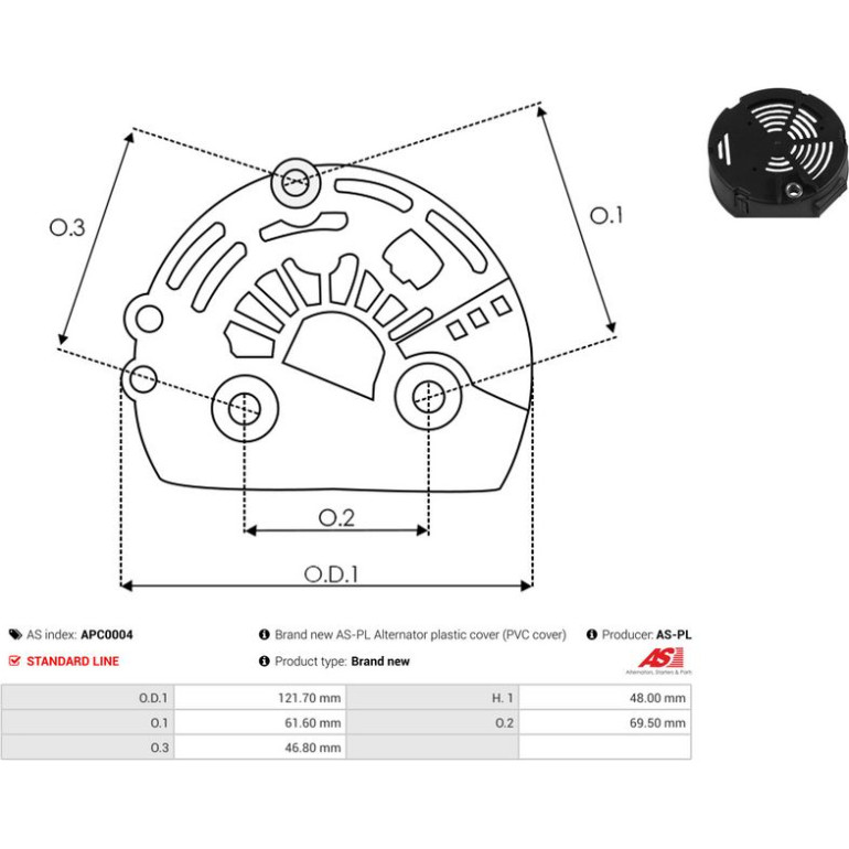 AS-PL Generatorteile APC0004 AS-PL Generatorteile APC0004