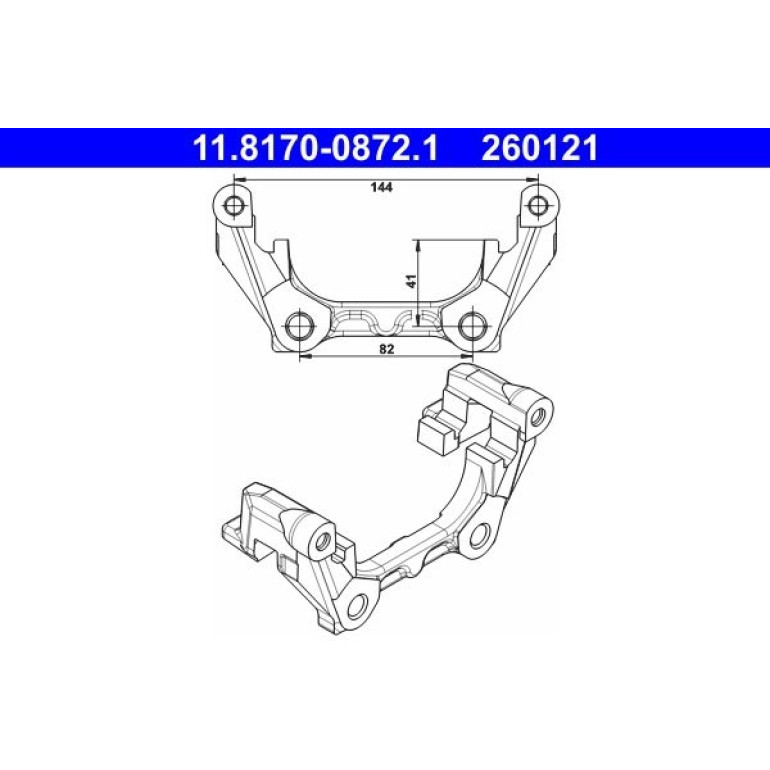 Halter, Bremssattel 11.8170-0872.1 Halter, Bremssattel 11.8170-0872.1