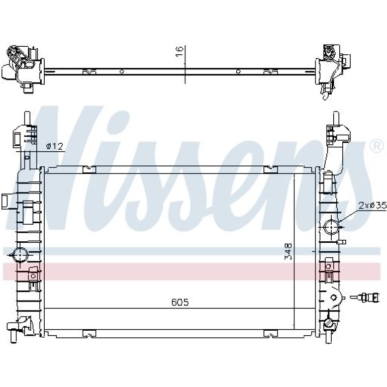 Wasserkühler PKW 630747 Wasserkühler PKW 630747