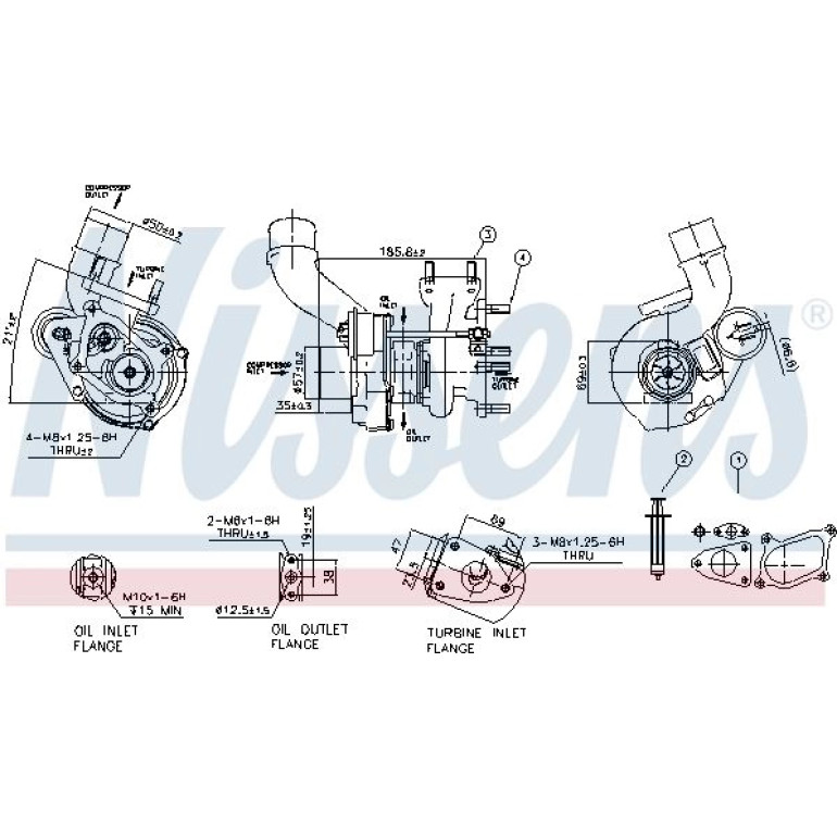 NISSENS Turbolader 93020 NISSENS Turbolader 93020