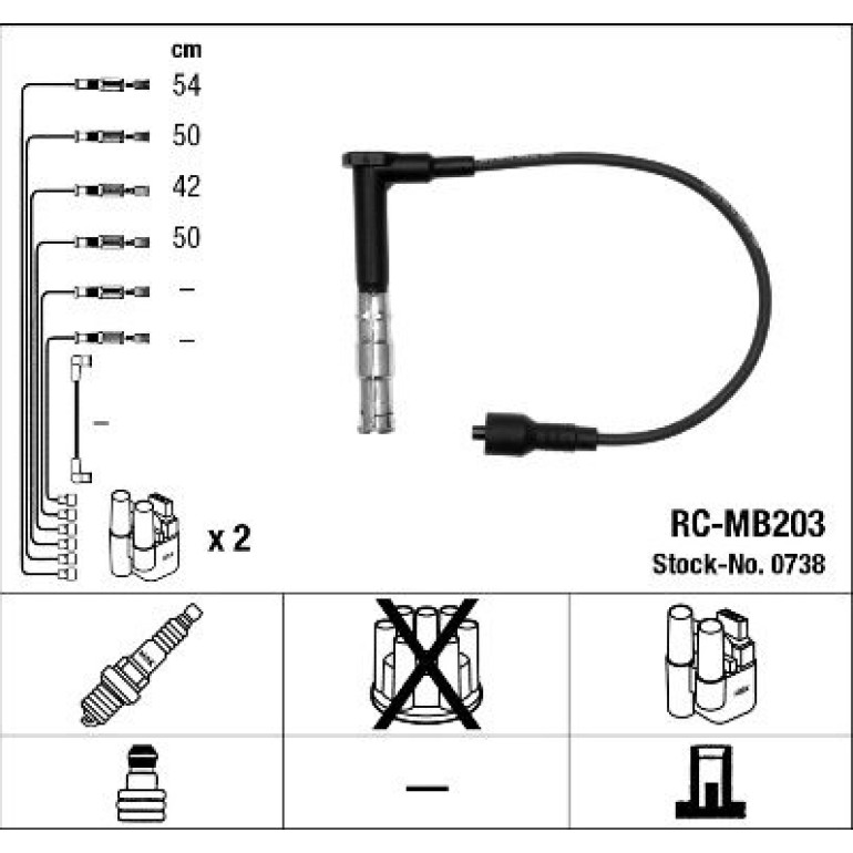 Zündleitungssatz RC-MB203 Zündleitungssatz RC-MB203