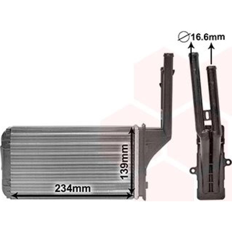 VAN WEZEL Wärmetauscher, Innenraumheizung 40006049