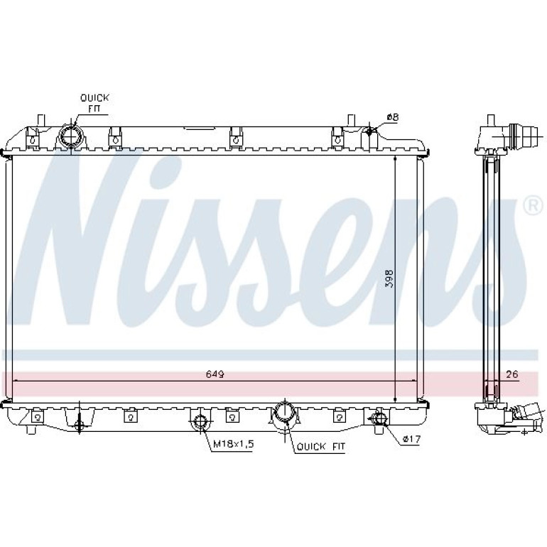 Wasserkühler PKW 68602A Wasserkühler PKW 68602A
